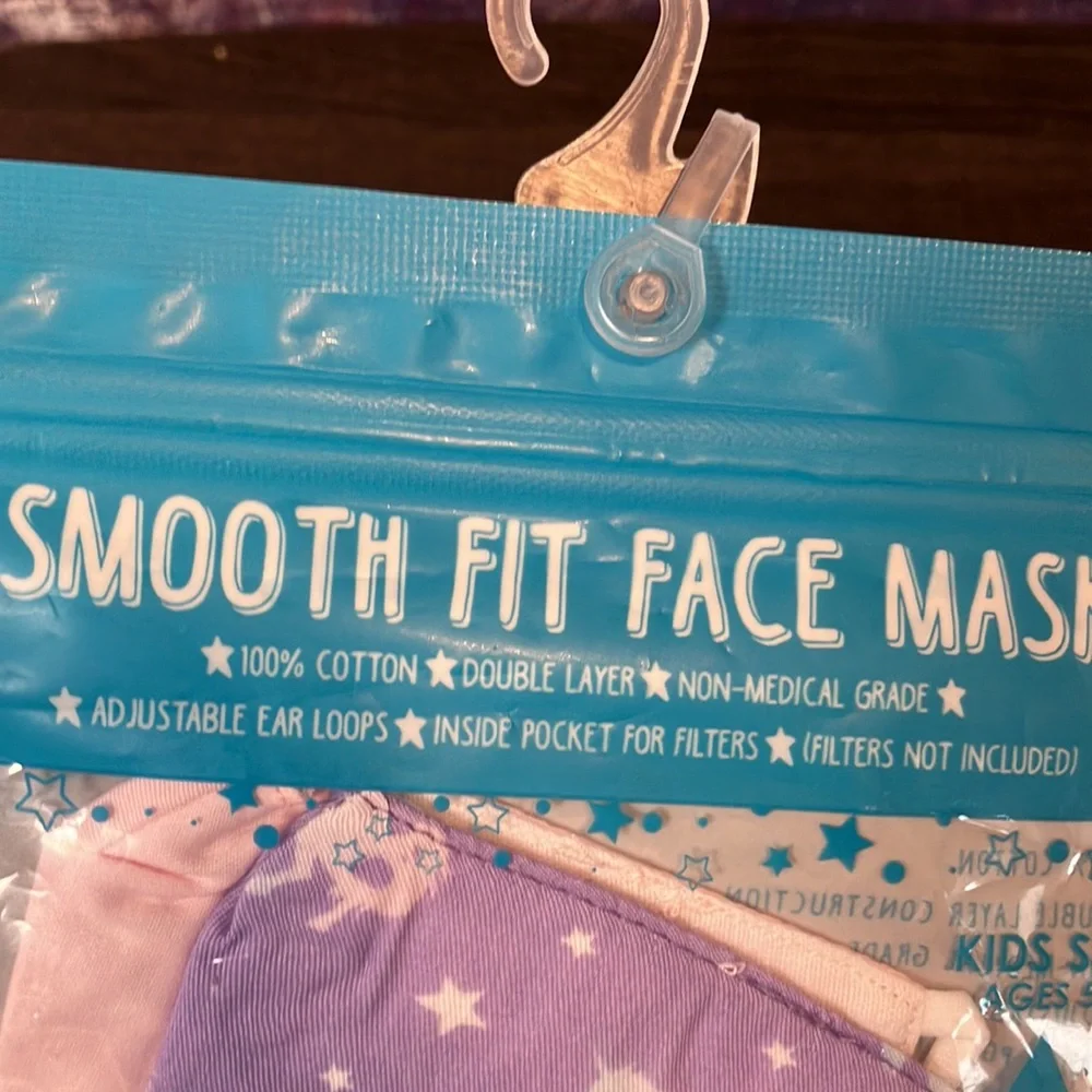 Unicorn Kids face masks NWT set of 2